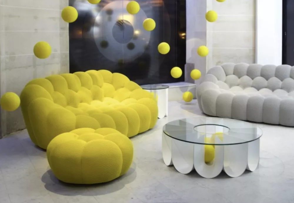 white bubble sofa